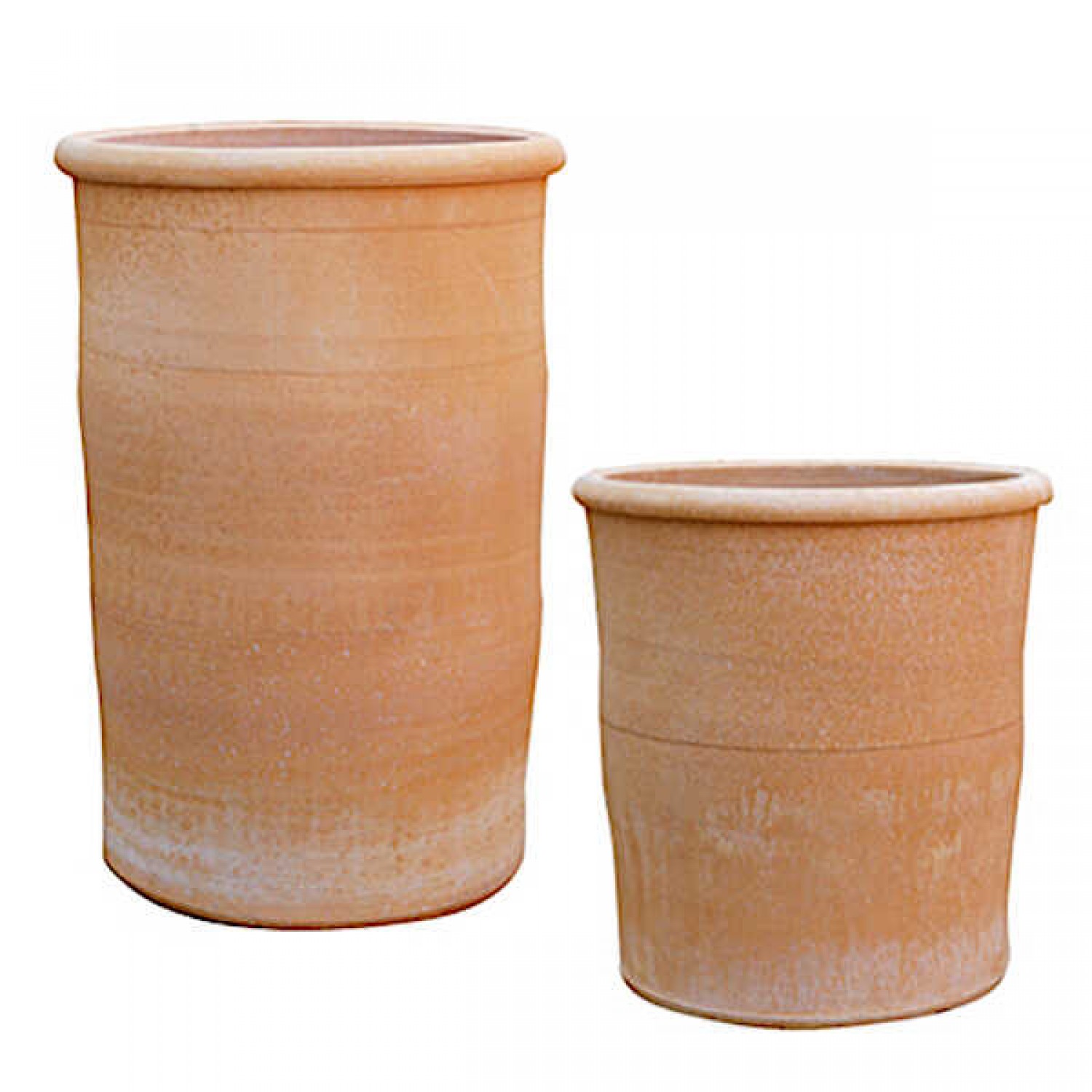 Στρογγυλή Πήλινη Γλάστρα ΣΩΛΗΝΑΣ Ø35x(Υ)38cm CRETE Ceramart
