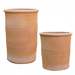 Στρογγυλή Πήλινη Γλάστρα ΣΩΛΗΝΑΣ Ø35x(Υ)38cm CRETE Ceramart - Στρογγυλές Πήλινες Γλάστρες Στρογγυλή Πήλινη Γλάστρα ΣΩΛΗΝΑΣ Ø35x(Υ)38cm CRETE Ceramart