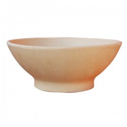 Στρογγυλή Πήλινη Γλάστρα ΛΕΚΑΝΗ ΜΠΕΖ Ø42 x (Υ)17cm TERRA BIANCA Ceramart - Πήλινες Γλάστρες Στρογγυλή Πήλινη Γλάστρα ΛΕΚΑΝΗ ΜΠΕΖ Ø42xΥ17cm TERRA BIANCA