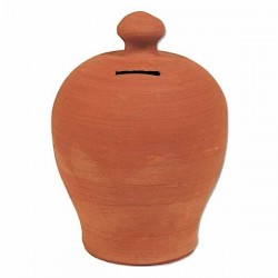 Πήλινος ΚΟΥΜΠΑΡΑΣ Ø15 x (Υ)19cm TRADITIONAL Ceramart - Πήλινοι Κουμπαράδες Πήλινος ΚΟΥΜΠΑΡΑΣ Ø15 x (Υ)19cm TRADITIONAL Ceramart