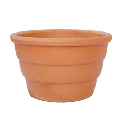 Στρογγυλή Πήλινη Γλάστρα ΑΧΙΒΑΔΑ Ø20 x (Υ)11cm Ceramart - Στρογγυλές Πήλινες Γλάστρες Στρογγυλή Πήλινη Γλάστρα ΑΧΙΒΑΔΑ Ø20 x (Υ)11cm Ceramart