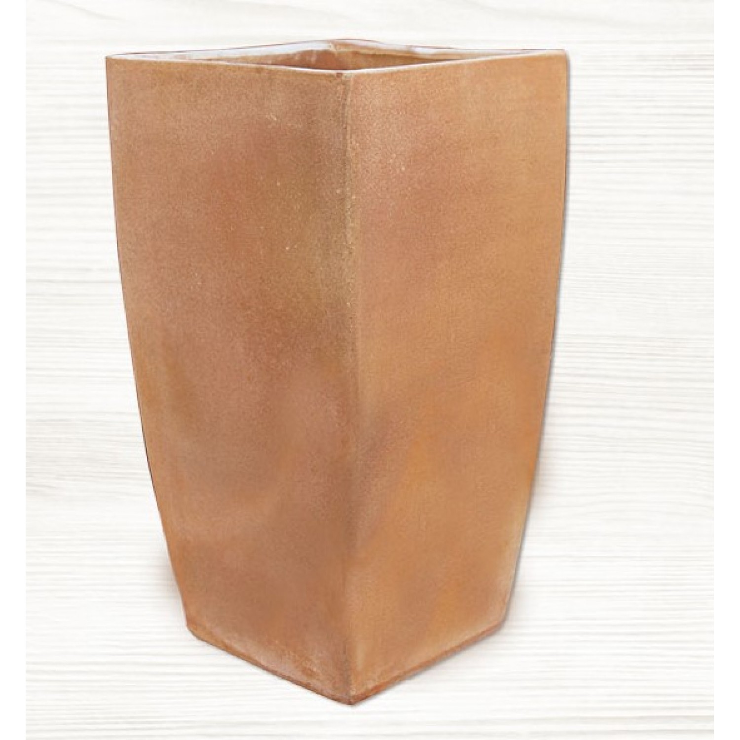 Clay Square Planter FESTOS 29x29x(H)52cm CRETE Ceramart