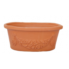 Clay Planter OBAL 43x26x(H)19cm ATTIKA Ceramart