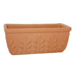 Πήλινη Ζαρντινιέρα ΡΟΜΑ ΠΑΡΑΘΥΡΟΥ 28x15x(Υ)13,2cm ATTIKA
