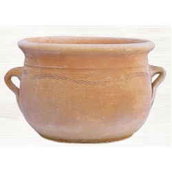 Στρογγυλή Πήλινη Γλάστρα ΤΣΙΚΑΛΙ ΜΕ ΧΕΡΙ Ø30x(Υ)18cm CRETE Ceramart - Στρογγυλές Πήλινες Γλάστρες Στρογγυλή Πήλινη Γλάστρα ΤΣΙΚΑΛΙ ΜΕ ΧΕΡΙ Ø30x(Υ)18cm CRETE