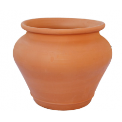 Στρογγυλή Πήλινη Γλάστρα ΖΑΡΑ Ø30 x (Υ)25cm ATTIKA Ceramart - Στρογγυλές Πήλινες Γλάστρες Πήλινη Στρογγυλή Γλάστρα ΖΑΡΑ Ø30 x (Υ)25cm ATTIKA Ceramart