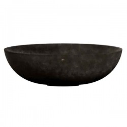 Cosapots CAVO 50 Round Planter D50x20cm Handcrafted Fiberglass - Plastic Pots-Cachepot, Planters & Containers