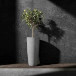 Cosapots LOFTO 50 Tall Planter-Vase D50x110cm Handcrafted Fiberglass - Plastic Pots-Cachepot, Planters & Containers