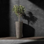 Cosapots LOFTO 50 Tall Planter-Vase D50x110cm Handcrafted Fiberglass - Plastic Pots-Cachepot, Planters & Containers