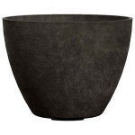 Cosapots LUPO 51 Round Planter D51x39cm Handcrafted Fiberglass - Plastic Pots-Cachepot, Planters & Containers