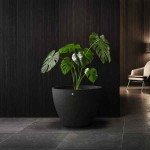 Cosapots LUPO 62 Round Planter D62x48cm Handcrafted Fiberglass - Plastic Pots-Cachepot, Planters & Containers