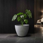 Cosapots LUPO 62 Round Planter D62x48cm Handcrafted Fiberglass - Plastic Pots-Cachepot, Planters & Containers