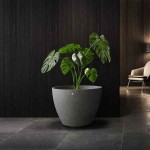 Cosapots LUPO 62 Round Planter D62x48cm Handcrafted Fiberglass - Plastic Pots-Cachepot, Planters & Containers