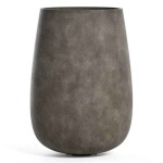 Cosapots MONDO HIGH 55 Round Planter D55x90cm Handcrafted Fiberglass - Plastic Pots-Cachepot, Planters & Containers