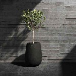 Cosapots MONDO HIGH 45 Round Planter D45x78cm Handcrafted Fiberglass - Plastic Pots-Cachepot, Planters & Containers