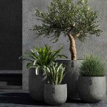Cosapots MONDO 120 Round Planter D120x125cm Handcrafted Fiberglass - Plastic Pots-Cachepot, Planters & Containers