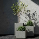Χειροποίητη Πολυεστερική Γλάστρα REGLITO 80 Cosapots 50x50x(Υ)80cm - Χειροποίητες Πολυεστερικές Γλάστρες-Κασπώ