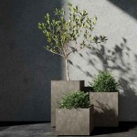 Χειροποίητη Πολυεστερική Γλάστρα REGLITO 80 Cosapots 50x50x(Υ)80cm - Χειροποίητες Πολυεστερικές Γλάστρες-Κασπώ