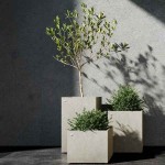 Χειροποίητη Πολυεστερική Γλάστρα REGLITO 80 Cosapots 50x50x(Υ)80cm - Χειροποίητες Πολυεστερικές Γλάστρες-Κασπώ