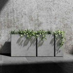 Cosapots REGLO 30 Square Planter 30x30x(H)80cm Handcrafted Fiberglass - Synthetic Pots-Cachepot, Planters & Containers