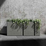 Cosapots REGLO 90 Plastic Handcrafted Planter 90x30x(H)80cm - Synthetic Pots-Cachepot, Planters & Containers