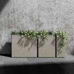 Cosapots REGLO 90 Plastic Handcrafted Planter 90x30x(H)80cm - Synthetic Pots-Cachepot, Planters & Containers