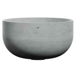 Cosapots ROCO 93 Round Planter D93x49cm Handcrafted Fiberglass - Plastic Pots-Cachepot, Planters & Containers