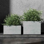 Cosapots SEMPLO MINOR 60 Square Planter 80x80x(H)60cm Handcrafted Fiberglass - Plastic Pots-Cachepot, Planters & Containers