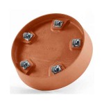 Ecopots Saucer Wheels Round 30 Ø28.7cm for Planter - Heavy Duty Saucers for Pots & Planters