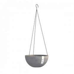 Ecopots Hanging Brussels Ø27x13cm of Recycled Plastic Hanging Brussels Pot of Recycled Plastic | Kipogeorgiki