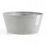 Round Flower Pot Frankfurt Cachepot Ø40x18cm by Ecopots from Recycled Plastic Round Pot Frankfurt Ø50x37.5cm Ecopots Synthetic Flower Pots