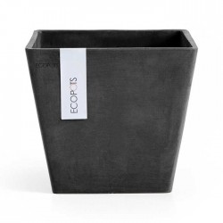 Square Flower Pot Rotterdam 30x30x(Υ)26.3cm by Ecopots from Recylced Plastic Rotterdam 30x30x(Υ)26.3cm Ecopots Synthetic Flower Pots