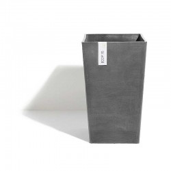Square Flower Pot Rotterdam Mid High 30x30x(H)50cm by Ecopots from Recylced Plastic Rotterdam High Mid High 30x30x(H)50cm Ecopots Synthetic Pots