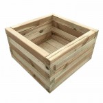 Wooden Square Planter 26(H)x30x30cm Wooden Square Flowerpot 26(H)x30x30cm | kipogeorgiki.gr