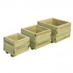 Wooden Square Planter 26(H)x30x30cm Wooden Square Flowerpot 26(H)x30x30cm | kipogeorgiki.gr