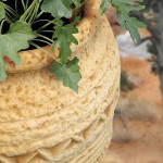 Γλάστρα Μπεζ Δ43(30)x53cm Πλαστική ETNO-DECORATO 30 Kenzi - Στρογγυλές Πλαστικές Γλάστρες