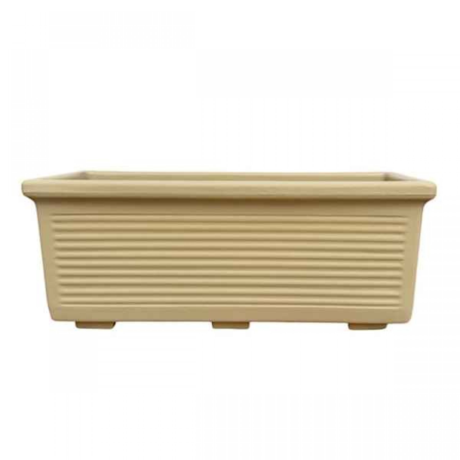 Ζαρντινιέρα Μπεζ 100x44x(Υ)39cm Πλαστική ROMAN CLASSIC 12 Kenzi - Πλαστικές Ζαρντινιέρες