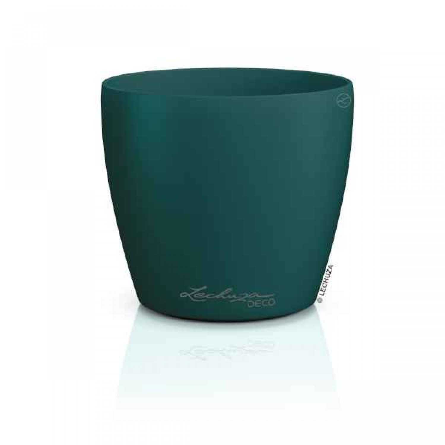 LECHUZA Cachepot DECO 10 Pine Ø11x10cm Plastic Planter - Round Planters-Cachepots