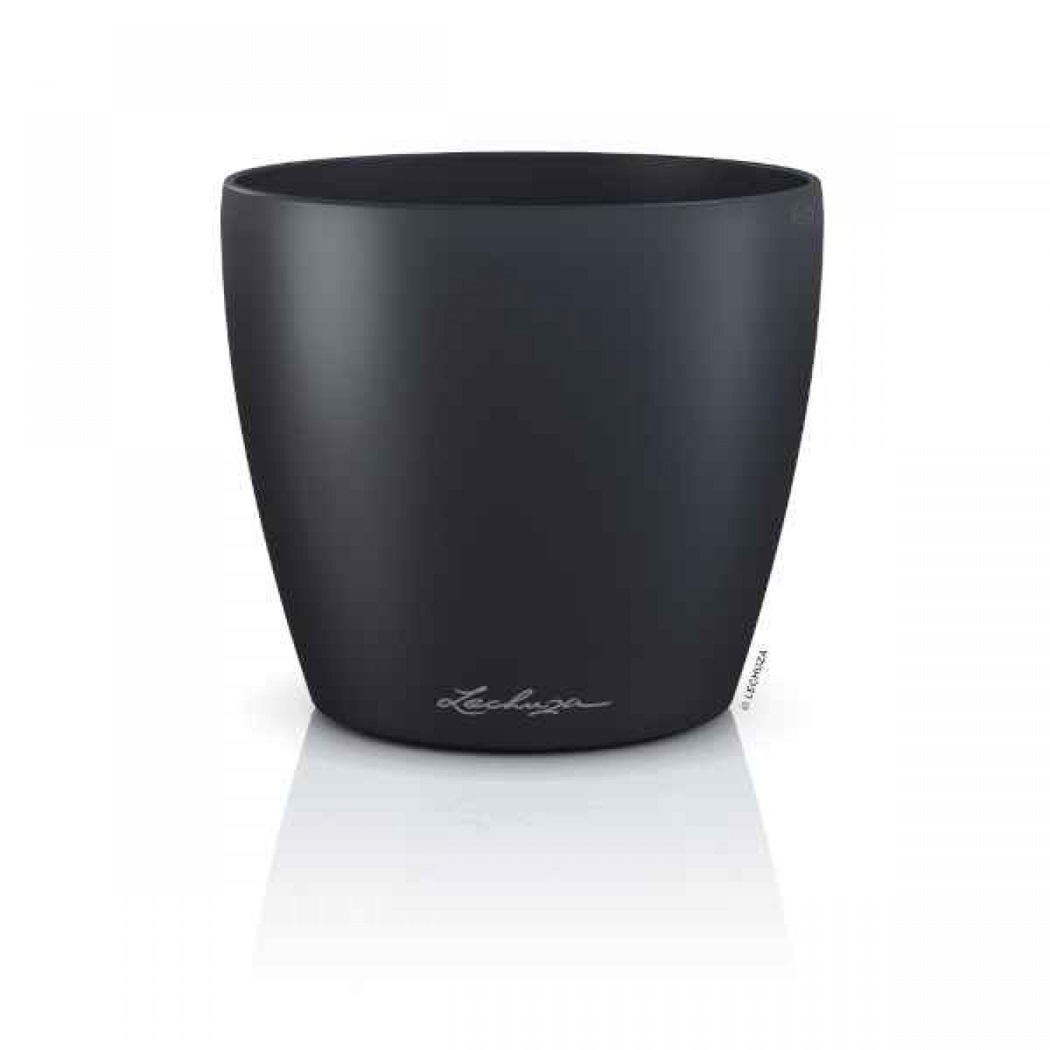 LECHUZA Cachepot DECO 10 Slate Ø11x10cm Plastic Planter - Round Planters-Cachepots