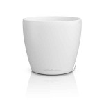 LECHUZA Cachepot DECO 10 White Ø11x10cm Plastic Planter - Round Planters-Cachepots