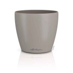 LECHUZA Cachepot DECO 12 Sand Brown Ø13x12cm Plastic Planter - Round Planters-Cachepots