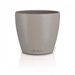 LECHUZA Cachepot DECO 12 Sand Brown Ø13x12cm Plastic Planter - Round Planters-Cachepots