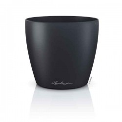 LECHUZA Cachepot DECO 12 Slate Ø13x12cm Plastic Planter - Round Planters-Cachepots