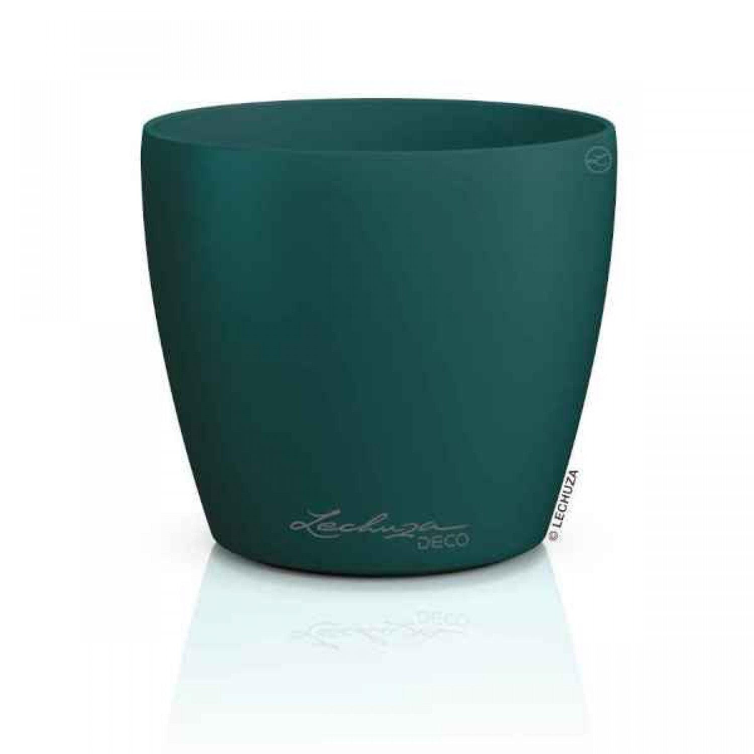 LECHUZA Cachepot DECO 14 Pine Ø15x13.7cm Plastic Planter - Round Planters-Cachepots