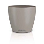 LECHUZA Cachepot DECO 14 Sand Brown Ø15x13.7cm Plastic Planter - Round Planters-Cachepots