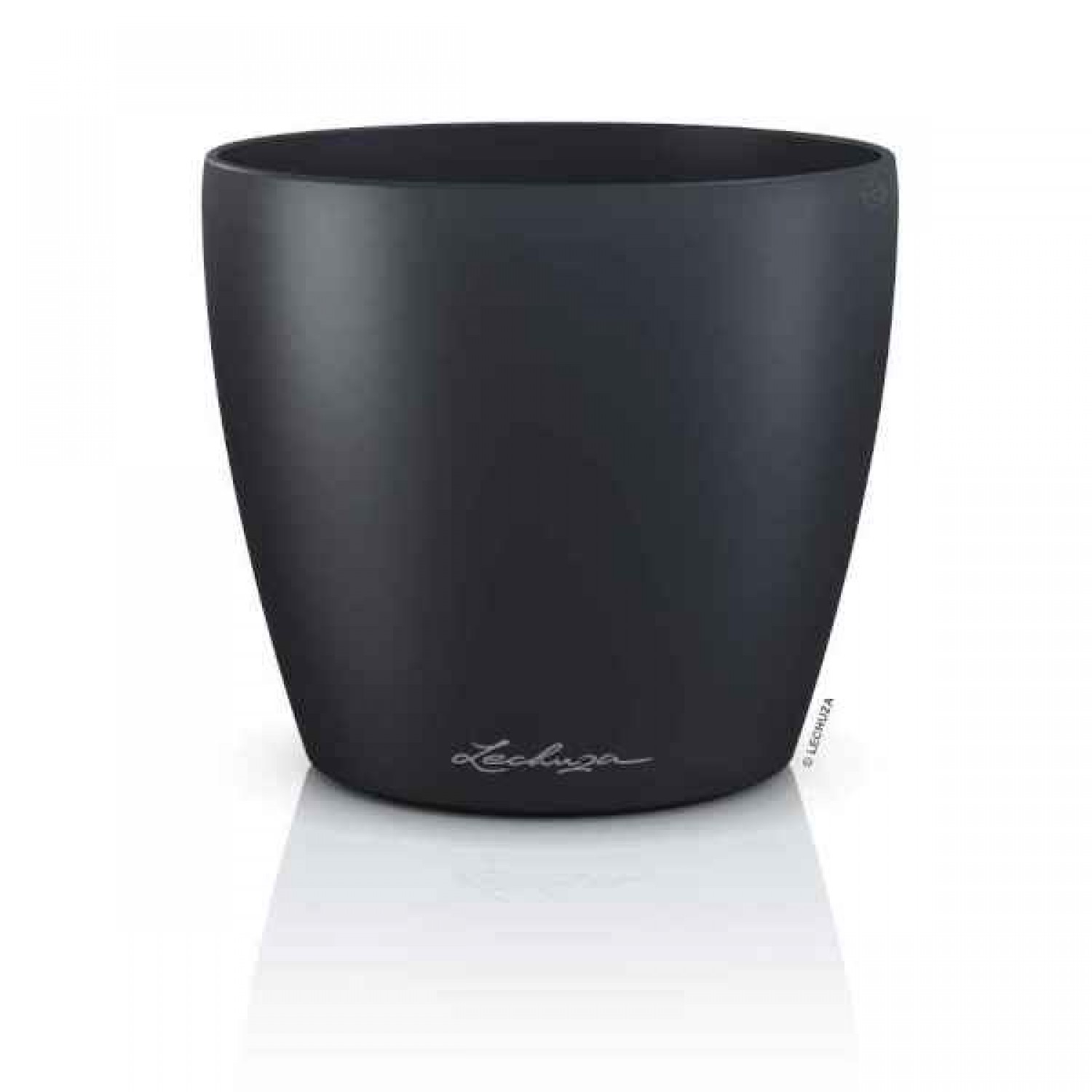 LECHUZA Cachepot DECO 14 Slate Ø15x13.7cm Plastic Planter - Round Planters-Cachepots