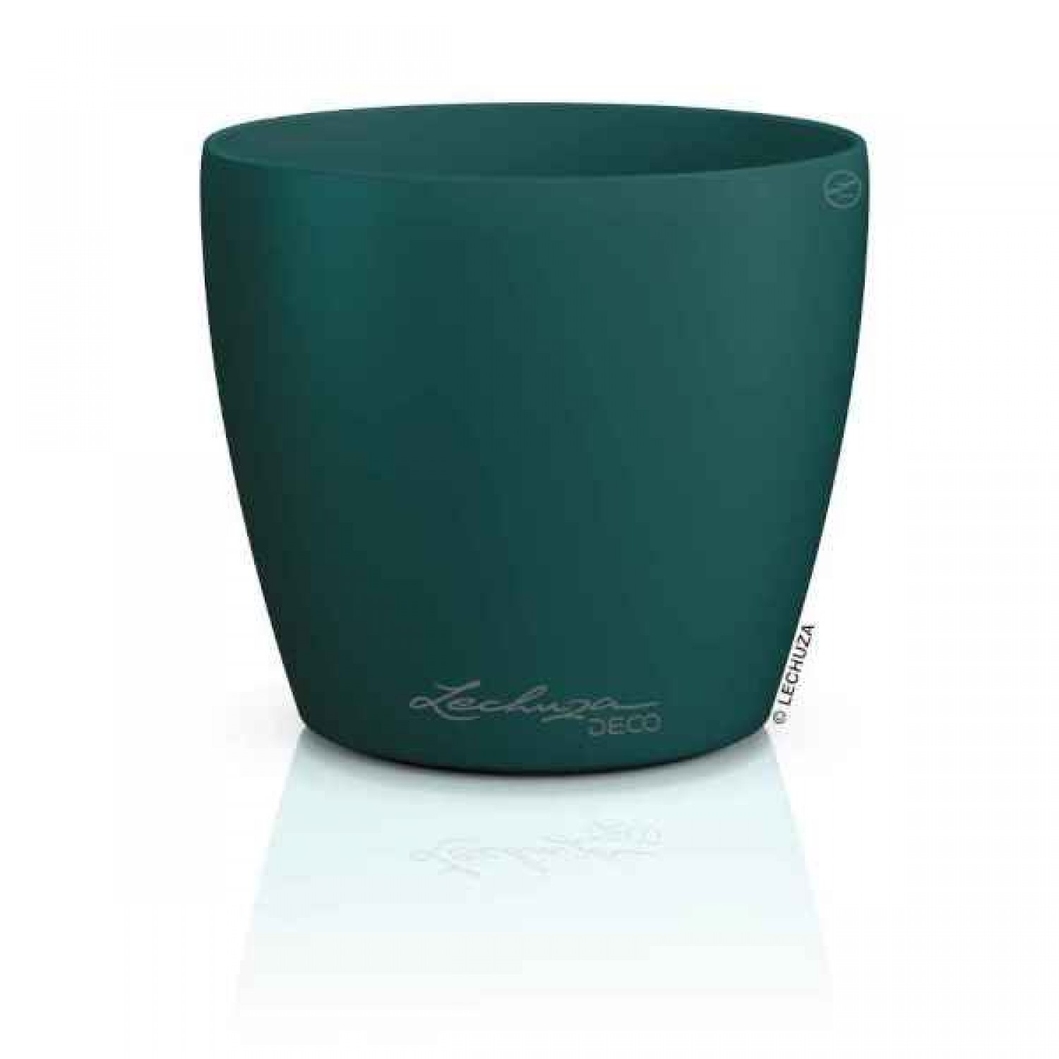 LECHUZA Cachepot DECO 18 Pine Ø19x17cm Plastic Planter - Round Planters-Cachepots