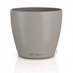 LECHUZA Cachepot DECO 21 Sand Brown Ø22x20.5cm Plastic Planter - Round Planters-Cachepots
