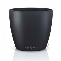 LECHUZA Cachepot DECO 21 Slate Ø22x20.5cm Plastic Planter - Round Planters-Cachepots