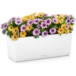 BALCONERA Color 50 Λευκή 50x19x19cm LECHUZA Αυτοποτιζόμενη Ζαρντινιέρα & Κασπώ - Αυτοποτιζόμενες Ζαρντινιέρες 